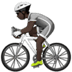 🚴🏿 person biking: dark skin tone display on Apple